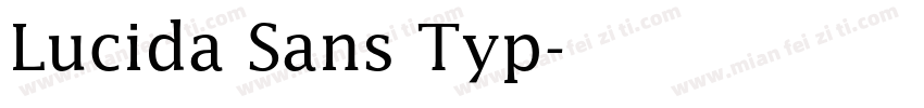 Lucida Sans Typ字体转换